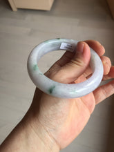 Load image into Gallery viewer, 55mm Certified 100% natural Type A light purple with sunny flying flowers jadeite jade bangle BL107-8720