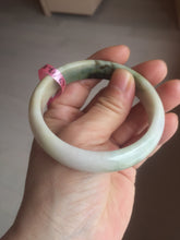 Load image into Gallery viewer, 56.7mm type A 100% Natural green/purple/pink/white (福禄寿)  Jadeite Jade bangle G52