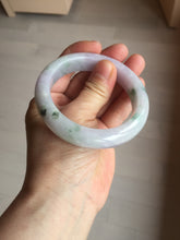 Load image into Gallery viewer, 55mm Certified 100% natural Type A light purple with sunny flying flowers jadeite jade bangle BL107-8720