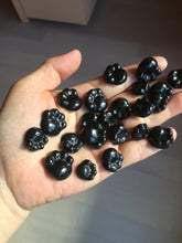 Load image into Gallery viewer, 100% Natural type A black paw Jadeite Jade pendant group BG208