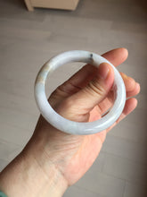 Load image into Gallery viewer, 57mm Certified Type A 100% Natural icy watery white Jadeite Jade bangle BM77-7067