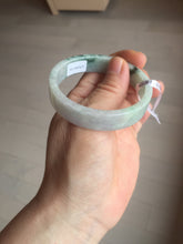 Load image into Gallery viewer, 51.8mm Certified type A 100% Natural green/purple Jadeite Jade square bangle F111-7277