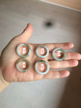 Load image into Gallery viewer, 100% natural type A dark green/green jadeite jade band ring AZ91