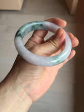 Load image into Gallery viewer, 55.9mm Certified 100% natural Type A light purple with sunny flying flowers jadeite jade bangle BL106-8719