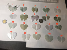 Load image into Gallery viewer, 100% natural type A white purple green yellow jadeite jade leaf pair pendant/earring group BP156