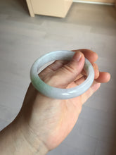 Load image into Gallery viewer, 51mm certified 100% natural Type A icy watery light green purple oval jadeite jade bangle PB209-2837