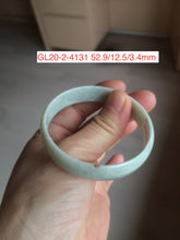 Load image into Gallery viewer, 52.8mm certified 100% natural Type A light green red yellow gray thin jadeite jade bangle group GL20