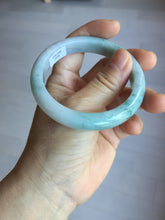 Load image into Gallery viewer, 55.5mm Certified Type A 100% Natural light green purple with floating flowers Jadeite bangle PA131-6646