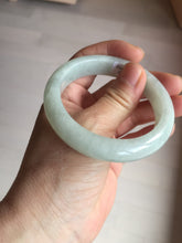 Load image into Gallery viewer, 52.5mm certified 100% natural Type A light  green white jadeite jade bangle AR116-9424