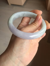 Load image into Gallery viewer, 58.7mm certified Type A 100% Natural icy watery green/purple Jadeite Jade bangle AU17-0866
