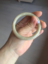 Load image into Gallery viewer, 50.5mm certified 100% natural Type A light yellow round cut jadeite jade bangle BS8-9570