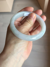 Load image into Gallery viewer, 58mm Certified type A 100% Natural light green/white Jadeite bangle AR118-0253