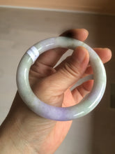 Load image into Gallery viewer, 54.3mm Certified 100% natural Type A green/brown/purple round cut jadeite jade bangle AZ26-5218