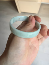 Load image into Gallery viewer, 51mm Certified Type A 100% Natural light purple/white square Jadeite Jade bangle BN98-2703