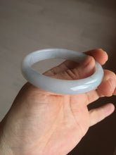 Load image into Gallery viewer, 52mm certified Type A 100% Natural green/purple/white oval Jadeite Jade bangle BM57-0280