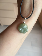 Load image into Gallery viewer, 100% Natural type A green brown doggy paw Jadeite Jade pendant AX154