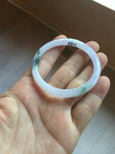 Load image into Gallery viewer, 49.5mm Certified Type A 100% Natural icy watery light green purple Jadeite Jade bangle PA73-6337