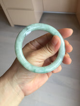 Load image into Gallery viewer, 53.3mm certified natural 100% natural Type A light green round cut jadeite jade bangle BP19-5001