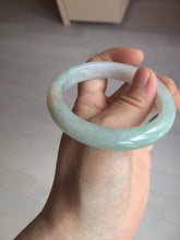 Load image into Gallery viewer, 54.5mm certified 100% natural icy watery green red jadeite jade bangle BH85-9113