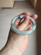 Load image into Gallery viewer, 52.3mm certified 100% natural Type A icy watery dark green jadeite jade bangle AH103-4490