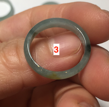 Load image into Gallery viewer, 17.7mm 7 1/2 100% natural type A icy watery green/blue icy watery Guatemala jadeite jade band ring group BP77