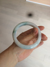 Load image into Gallery viewer, 61mm Certified Type A 100% Natural light green/white jadeite Jade bangle AX80-4362