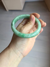 Load image into Gallery viewer, 58.4mm Certified Type A 100% Natural sunny green gray Jadeite Jade bangle PA119-9890