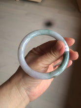 Load image into Gallery viewer, 57.8mm certified 100% natural type A green/purple/brown round cut jadeite jade bangle BF102-1686