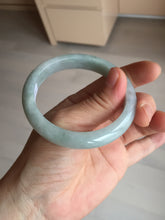 Load image into Gallery viewer, 54mm certified Type A 100% Natural light green white Jadeite Jade bangle BM67-0316