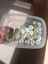 Load image into Gallery viewer, 22-25mm Type A 100% Natural dark green/white/yellow /gray/black Jadeite Jade Safety Guardian Button donut Pendant group PB49 (Add-on items)