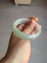 Load image into Gallery viewer, 51.5mm certified 100% natural type A light purple sunny green yellow oval jadeite jade bangle BL77-8666