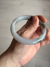 Load image into Gallery viewer, 57.8mm Certified Type A 100% Natural icy watery white purple black brown Jadeite Jade bangle BL75-7038