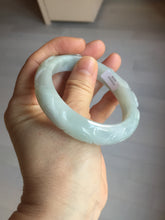 Load image into Gallery viewer, 55.3mm Certified Type A 100% Natural light green with carved Ancient Coin, Auspicious Cloud, and Lingzhi Jadeite Jade bangle PD148-6258