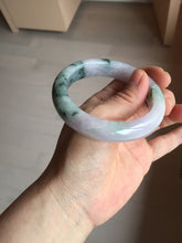 Load image into Gallery viewer, 55.9mm Certified 100% natural Type A light purple with sunny flying flowers jadeite jade bangle BL106-8719