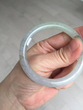 Load image into Gallery viewer, 52.3mm certified 100% natural Type A icy watery light green/purple/gray slim round cut jadeite jade bangle BL110-9439