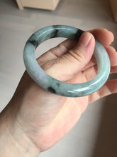 Load image into Gallery viewer, 53mm certified 100% natural Type A icy watery dark green brown jadeite jade bangle AH102-4492