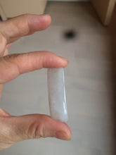 Load image into Gallery viewer, 100% natural type A icy watery light green white jadeite jade rectangle bead/craft supplies BG9