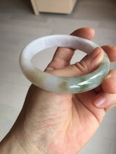 Load image into Gallery viewer, 57.5mm certified Type A 100% Natural dark green purple yellow brown white(FU LU SHOU) Jadeite Jade bangle Y159-3003