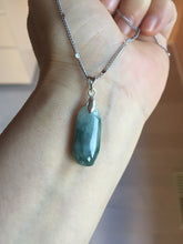 Load image into Gallery viewer, 100% natural type A icy watery sunny green purple dark green blessed melon (福瓜) Jadeite Jade pendant group PC125 Add on item. Not sale alone.