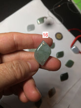 Load image into Gallery viewer, 100% natural type A jadeite jade icy Willow leaf bead KS97