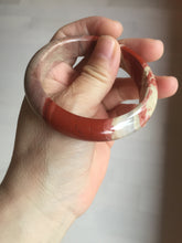 Load image into Gallery viewer, 55mm 100% natural red jasper stone(红碧玉,鸡血石) bangle XY102