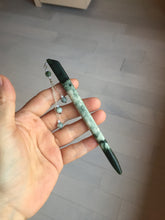 Load image into Gallery viewer, 13.5cm 100% Natural green blue black Xiu Jade Serpentine hairpin AW30