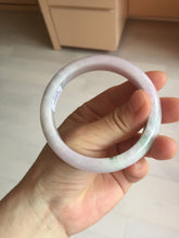 Load image into Gallery viewer, 56.2mm certified 100% natural type A sunny green/purple jadeite jade bangle BN120-8716