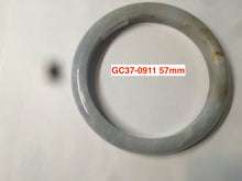Load image into Gallery viewer, 57-58 mm certified Type A 100% Natural green/purple/gray/brown/black Jadeite Jade bangle GC37