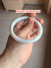Load image into Gallery viewer, 52-63mm certified Type A 100% Natural dark green/white/black Jadeite Jade bangle group with defects GL1