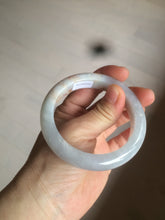 Load image into Gallery viewer, 54.6mm certified 100% natural type A white/purple/brown/gray jadeite jade bangle AX20-7723