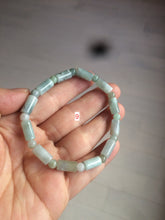 Load image into Gallery viewer, 100% natural type A green/brown/yellow jadeite jade beads bracelet W105