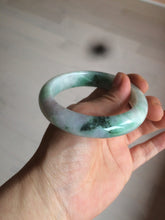Load image into Gallery viewer, 56.4mm certificated Type A 100% Natural sunny green/white/purple Jadeite Jade bangle AY48-4133