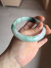 Load image into Gallery viewer, 56.9mm 100% natural Type A sunny green white purple jadeite jade bangle BN6-8241