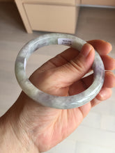 Load image into Gallery viewer, 61.5mm Certified Type A 100% Natural white/light purple/green Jadeite Jade bangle BF108-1925